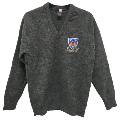 Knitted Pullover Grey - Years 7 & 8